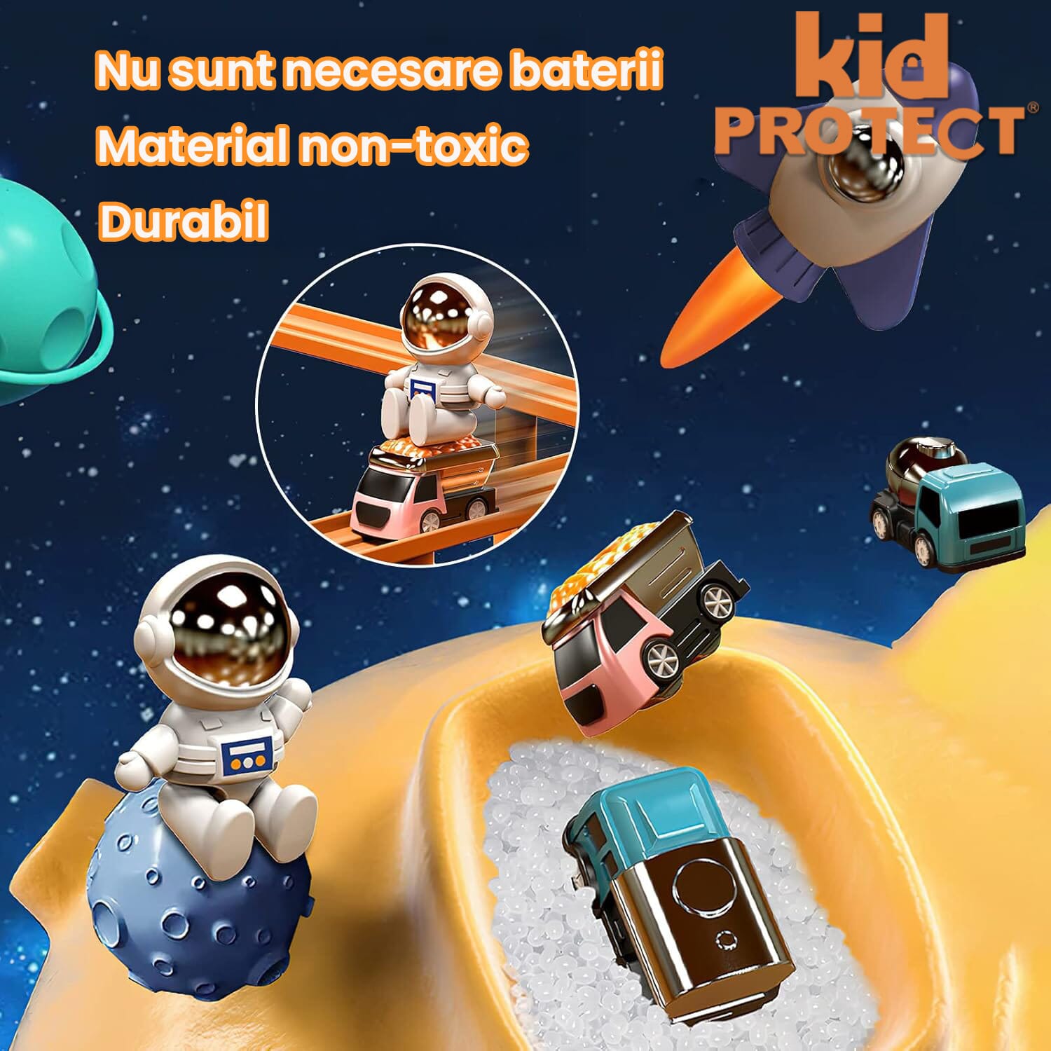 Set Jucarie Interactiva Circuit de Curse KidProtect® Space Track